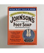 Johnson&#39;s Foot Soap Quick Dissolving Powder, 1 Box (8 Packets) Discontinued - $109.99