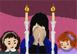 Pepita Needlepoint kit: Shabbos Candle Lighting, 10&quot; x 7&quot; - $56.00+