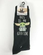 Disney Star Wars The Mandalorian The Child Grogu Baby Yoda Crew Socks Men 2 Pair - £6.71 GBP+