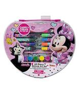 Minnie Mouse Heart Shaped Deluxe Art Set Activity Kit - Disney Mouse Art... - £7.86 GBP