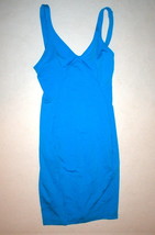 NWT New USA Womens $242 David Lerner Miracle Dress Blue XS Designer Sleeveless  - £191.50 GBP