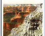 Sheer Walls Hermit Rim Road Grand Canyon Arizona UNP Fred Harvey WB Post... - $4.90