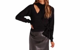 Minkpink lea tie side sweater in BLK - size L - £52.54 GBP