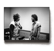 Rare Framed Bob Dylan Bruce Springsteen Vintage Photo. Jumbo Giclée Print - £15.10 GBP