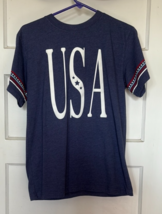 Jadelynn Brooke Blue USA Graphic Women’s T-Shirt Size S - $18.10