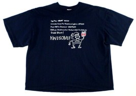 Funny Men&#39;s Christmas T-Shirt 2XL Dark Blue - $18.32