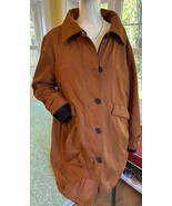 Pendleton Suede Color Brown Hood Outdoor Jacket Wind Resistant Size Larg... - $50.00