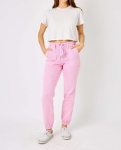 Judy Blue high waist garmet dyed jogger pants in Light Pink - £40.46 GBP