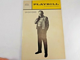 Spofford Playbill April 1968 ANTA Theatre Playbill Melvyn Douglas as Spo... - $0.98