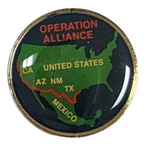 Operation Alliance Vintage Lapel Pin United States &amp; Mexico Anti-Drug Campaign - £7.46 GBP
