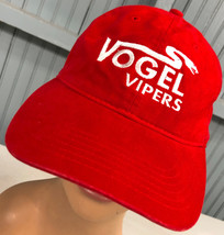 Vogel Vipers Snake Red Strapback Baseball Cap Hat - £11.35 GBP