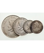 1904-1962 Panama Moneda de Plata Lote De 4 Km # 2 , 10.2 , 11.2 , 12.2 - $63.00