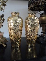 Original New York MIRRO-O-Gold Compatible with Mercury Glass VASES Flowe... - $188.15