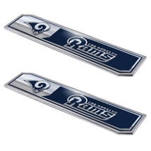 Los Angeles Rams NFL 2 Pack Aluminum Emblem Car Truck Edition Decal Sticker - £14.55 GBP