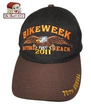 70th Annual BikeWeek 2011 Daytona Beach Bike Week Hat Embroidered Adjust... - £11.74 GBP