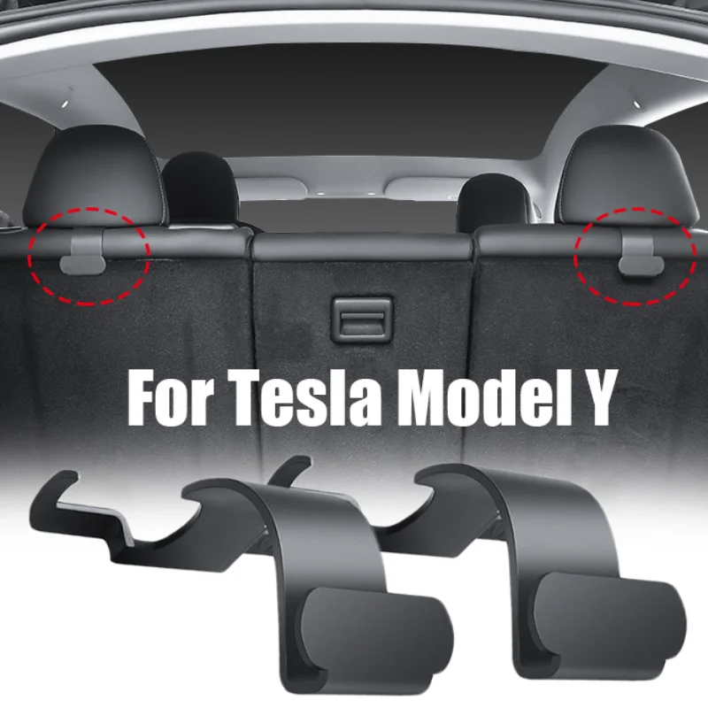 2pcs Car Trunk Hooks for Tesla Model Y Back Seats Hook Trunk Organizers Trunk - $14.80