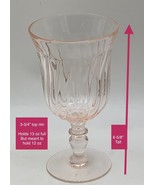Water Goblet Glass Gorham Crystal Gentry Pink Pattern 6 5/8&quot; 12 oz - £17.46 GBP