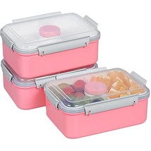 3 Pack Salad Lunch Box Food Storage Containers, 47Oz Bento Box To Go Container W - $44.99