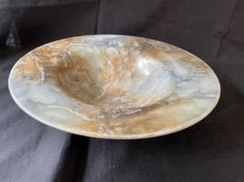 Arabia, Finland. Art Deco bowl in glazed faience. Beautiful marbled glaze - $229.99