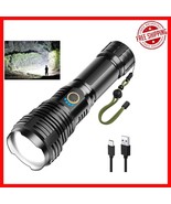 High Lumens Rechargeable Tactical Flashlight - 4000 LM, Waterproof &amp; Zoo... - $52.46