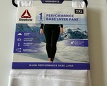 Reebok Women&#39;s Warm Performance Base Layer Pants Size 2XL XXL White Bran... - $7.86