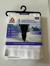 Reebok Women&#39;s Warm Performance Base Layer Pants Size 2XL XXL White Brand NEW - £6.14 GBP