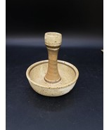 Studio Pottery Single Candle Holder Signed AM Vintage - €15,36 EUR