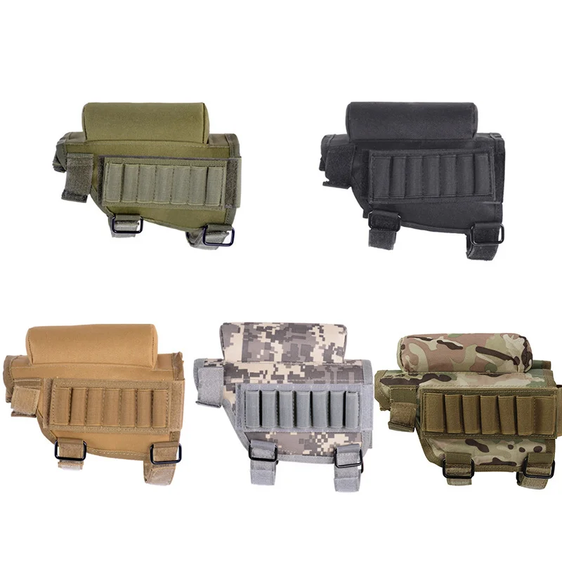 Sporting AOLAMEGS Astock Ammo Pouch Portable A Rifle Ammo Cheek Pad Outdoor Mili - £43.15 GBP
