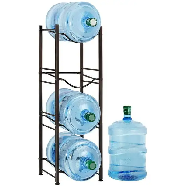 3 Tier Black Water Cooler Jug Rack, 5 Gallon Water Jug Holder Heavy Duty... - $1,711.45 MXN