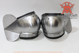 Medieval steel knee cops Armour historical combat Buhurt Armour for hard fightin - £100.92 GBP