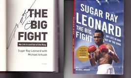 The Big Fight SIGNED Sugar Ray Leonard NOT Personalized! 1st ED Hardcover 2011 - £38.19 GBP