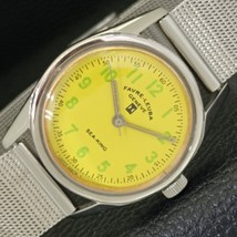 Favre Leuba Sea King HAND-WINDING 253 Swiss Mens Yellow Dial Watch a433005-1 - $34.99