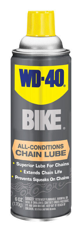 WD-40 Bike Chain Lubricant 6oz All Conditions Lube Extends the Life of Chain