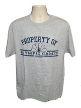 Property of Olympic Games London Adult Large Gray TShirt - £13.03 GBP