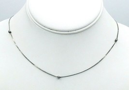 Vintage Sterling Silver 925 ITALY 431 AR Serpentine Chain Necklace 17.5&quot; - £23.35 GBP