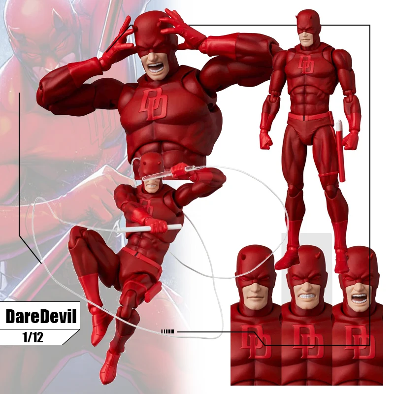 Original Mafex Anime Daredevil 1/12 Figure Marvel Comics Version Matt Mu... - £139.44 GBP+