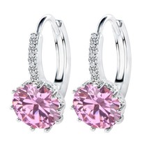 Shiny Shape Style Hoop Earrings For Women Female 925 Sterling Silver - £7.18 GBP+