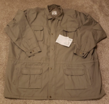 NWT Fox Fire Thunder River Gear Discovery Jacket w/Zip off Sleeves Khaki... - £42.21 GBP