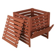 Solid Wood 90-Gallon Compost Bin with Removable Top and Hinged Side Panel - £258.60 GBP