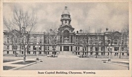 Cheyenne Wy State C API Tol BLDG-ITS Big Medicine Indian Image Photo Postcard 1929 - £7.92 GBP