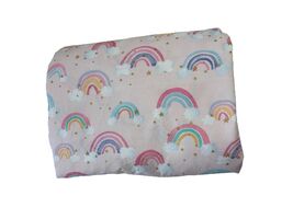 POTTERY BARN KIDS RAINBOW CLOUD ORGANIC  DUVET COVER FULL/QUEEN PINK  - $34.99