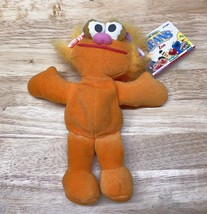 Vintage TYCO Sesame Street ZOE 7&quot; Bean Bag Plush Stuffed Animal Toy 1997 - £7.90 GBP