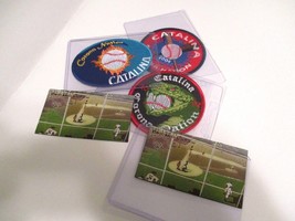 Catalina Island 2 Chicago Cubs Magnets + 3 Catalina Patches 5 Items 2002-04 #5 - £19.45 GBP