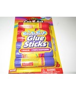 6 Total New Cra-Z-Art 3 Washable Purple 3 Regular Glue Sticks - New - £3.38 GBP