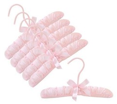 Only Hangers SH800 10&quot; Pink Baby Satin Padded Pack of (6) - £14.73 GBP