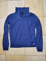 HUGO BOSS &#39;Tailored Slim-Fit Wool Silk Collared Sweater Polo Shirt Blue ... - $67.90