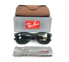 Ray-Ban Sunglasses RB2132 NEW WAYFARER 622 Rubberized Black Frames w G-15 Lenses - $118.79