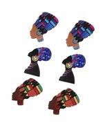JUNETEENTH WOODEN STUD EARRINGS - $8.15 CAD