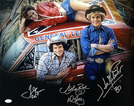 Schneider Wopat Bach Signé 16x20 Dukes De Hazzard Général Lee Photo JSA - £230.30 GBP