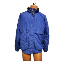 Woolrich Jacket Coat Mens Large Fleece Lined 15408 Cobalt Zip Front - £19.59 GBP